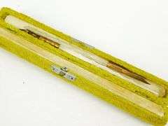 2 Antique Mother of Pearl Dip Pens with Velvet Box