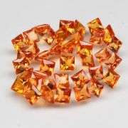 Autumn orange! VS-IF grade 4.08ct Songean Sapphire set!