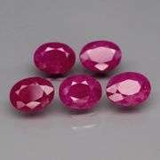 Deep color in this heavy 7.74ct PIGEONS BLOOD Ruby set!!!