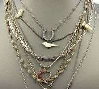 Vintage 925 sterling silver lot of 8 necklaces
