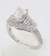 1.94CTW Earth Mined Emerald Cut Diamond Ring