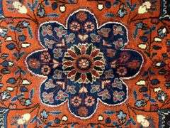 Hand Woven Persian Mashad 10.5x13.7