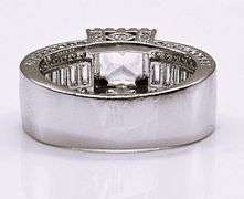 Stunning 14 Kt White Gold Plate 2.15 Ctw Princess Cut Simulated Diamond Ring