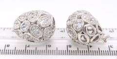 Trendy John Hardy Pebble Moonstone and Diamond Earrings