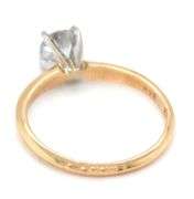 Pretty 14K YG 2/3 Ct. Diamond Ring