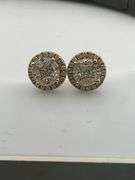 CERTIFIED BRAND NEW 14K GOLD DIAMOND STUDS
