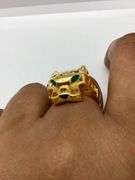 22K Yellow Gold Cartier Style Panther Ring