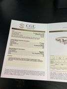 CERTIFIED 14K WHITE GOLD AND DIAMOND ENGAGEMENT RING
