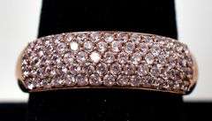 Pink Topaz Gemstone Ring in Vermeil 925 Sterling Silver