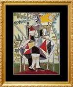 Collectible Pablo Picasso, Seated Woman in a Garden