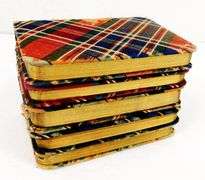 5 - 1908 Silk Tartan Scottish Miniature Books