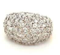 Glittering 14K YG Dome of Diamonds- 3 Cts. Total Weight