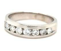 Platinum 1.20ctw channel set diamond band