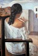 Salvador Dali, Seated Girl Seen from the Back