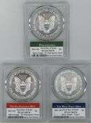 2021-(P-S-W) T1 SILVER EAGLE FDOI ER PCGS MS70 REAGAN SIGNATURE SERIES