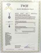 14kt White gold 2ct pear shaped diamond in 1/4ctw halo pendant on chain