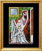 Collectible Pablo Picasso, Large Nude in a Red Armchair