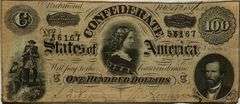 $100 Feb 14 1864 CSA Note