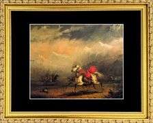 Rare  Alfred Jacob Miller, Snake and Sioux Indians on Warpath