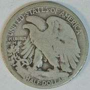The Rare key date 1921-D Walking Liberty Half Dollar in Gd/VG