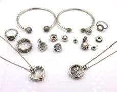 Lot of Pandora mixed jewelry in 925 sterling silver