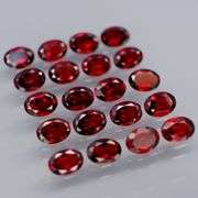Set of 20 top red VS Garnets weighing 18.45 carats