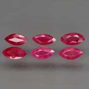 Fantastic 3.84ct set of MARQUISE CUT Burmese Rubies!