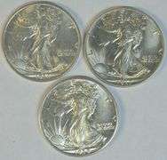 BU 1936 and Choice BU 1937 & 1939 Walking Liberty Halves