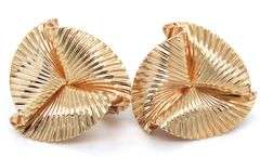 Tiffany & Co Vintage ribbon earrings in 14kt Yellow gold