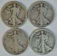 4 Better Walking Liberty Half Dollars: 1916-D, 17-D (Rev) & 17-S (Rev), & 1921-S