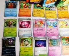 23 Pokémon 2024 Trade Cards & 5 Sticker Sheets