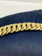 14K Yellow Gold Interlinked Cuban Bracelet