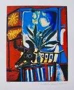 Highly Collectible Limited Edition Pablo Picasso, Bullhead With Plant