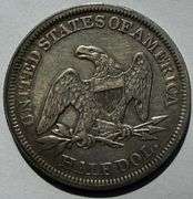 Circulated 1854 Arrows Seated Half