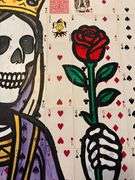 The Queen’s Gambit” original painting by Chad Fandel is a striking pop art piece that redefines rega