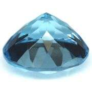 Superbly cut heavy flashing 7.85ct Swiss blue Topaz solitaire