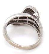 Nicely Styled 10K WG Baguette & Round Diamond Ring