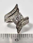 CZ Gemstone Ring in Sterling Silver