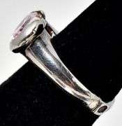 Pink Topaz Gemstone Ring in Sterling Silver