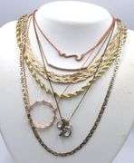 Group lot of 7 Vintage 925 sterling silver necklaces