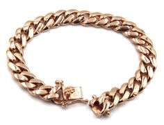 10kt Rose gold Curb link bracelet