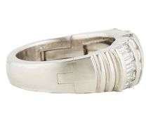 1.00ctw Baguette and Round Diamond Statement Band Ring in Platinum