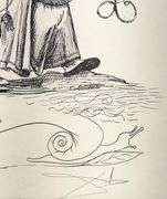 Exclusive Salvador Dali Hand-Signed Lithograph from 'Pantagruel' suite, 1973