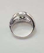 Dazzling 2.5 Ct Golden Amber Green Lab Diamond Ring