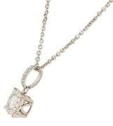 0.80ctw Round Diamond Halo Pendant Necklace in 14K