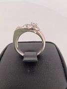 CERTIFIED ANTIQUE STYLE 14K WHITE GOLD DIAMOND RING