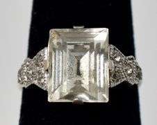CZ Gemstone Ring in Sterling Silver