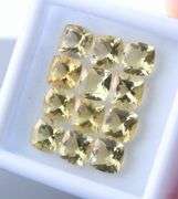 Glittering matched 5.65ct UNTREATED Heliodor Beryl set