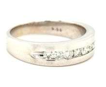 Stunning 14K WG Unisex Diamond Band
