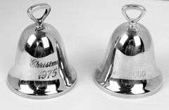 2 Reed & Barton Silverplate Christmas Bells